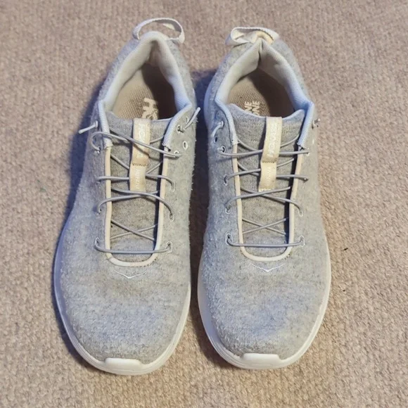 hoka hupana flow womens size 10 shoes gray wool slip on comfort walking sneaker - Picture 4 of 8